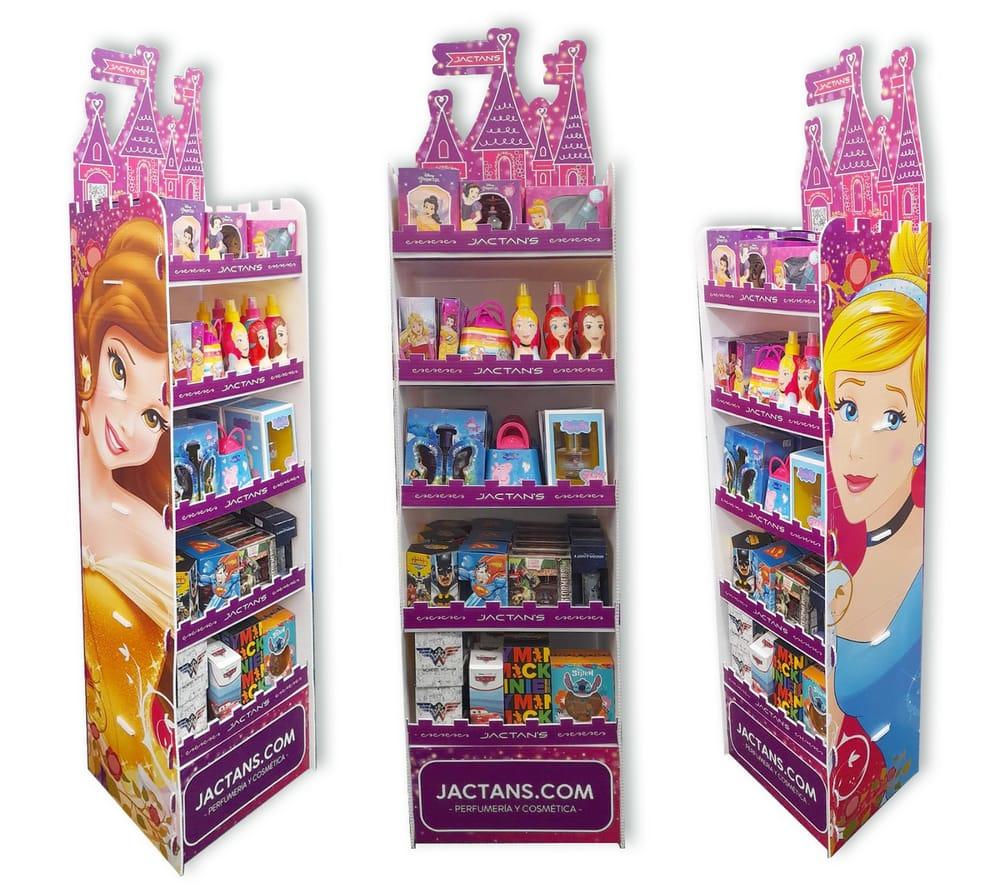 Set x 48 Perfumes + Castillo exhibidor de regalo Disney Princesas original ( 